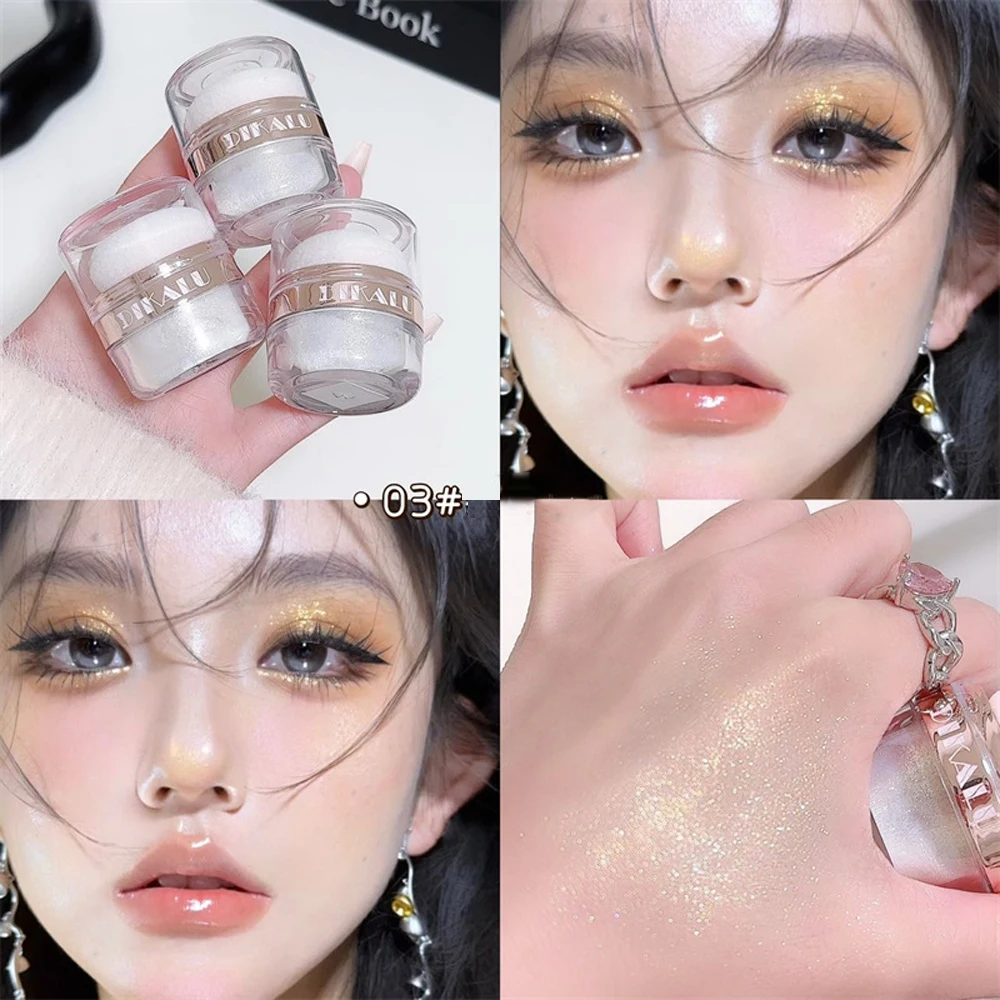 Glitzer-Feen-Highlighter-Puder für Bräute, Hochzeits-Highlighter, Hochglanz-Puder, Körperglitzer, Loses Puder, Funkelndes Party-Make-up – Detail 6
