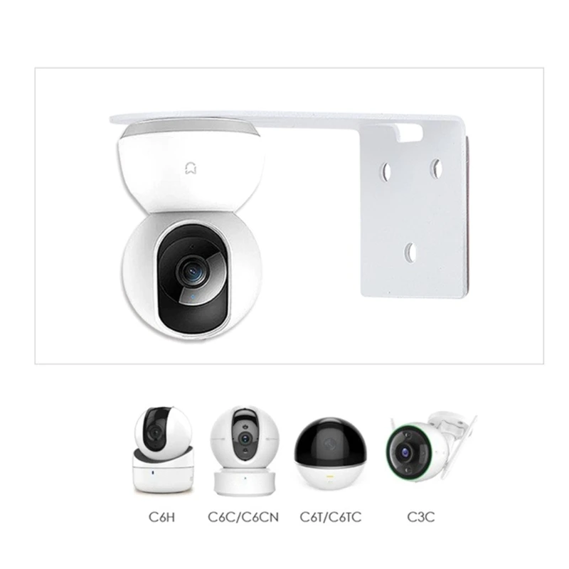 1Pc L Shape Nail Free Wall Mount Camera Iron Bracket With Glue Base PTZ Version Camera Surveillance Bracket For Huawei Xiaomi