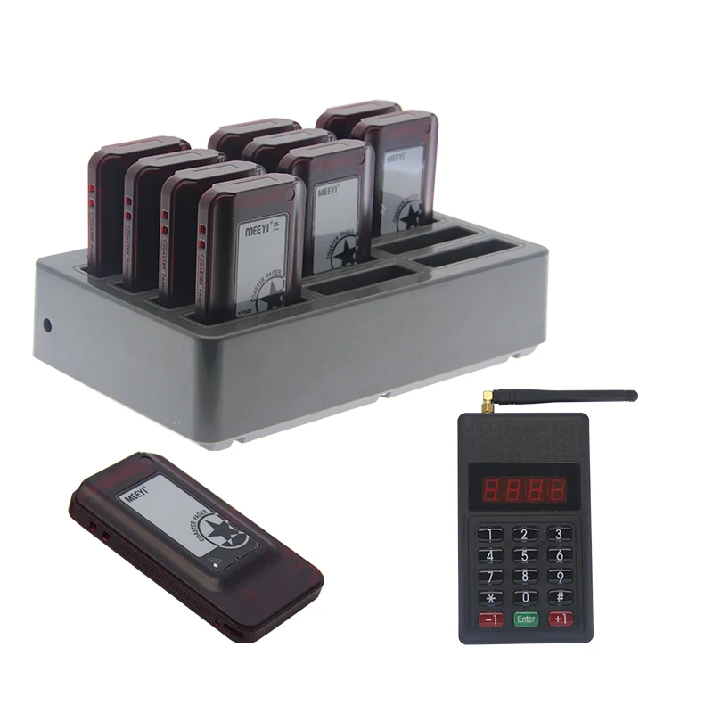 

2025 hot sale Wireless Guest Pager System Red Pager Y-P302