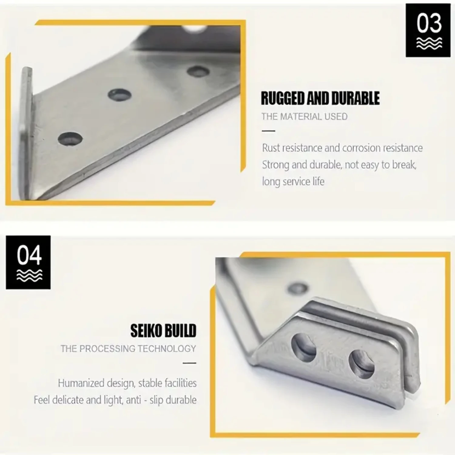 10Pcs Box Trapezoidal Bracket, Corner Code, Stainless Steel-Shelf , Accessories