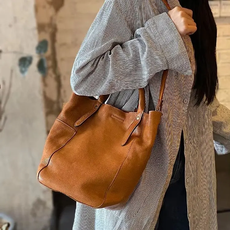 fashion designer handmade soft first layer cowhide women's handbag outdoor party luxury genuine leather female shoulder bag