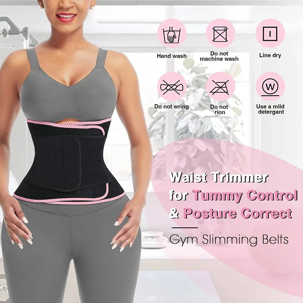 HEXIN Women Body Shaper Thermo Neoprene Slimming Waist Belt Sauna Waist Trainer Corset Weight Loss Trimmer Belt