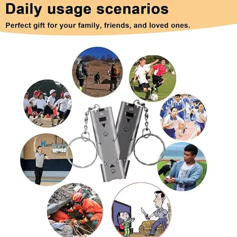 Multifunktions-Notfall-Überlebenspfeife, professioneller lauter Ton, Outdoor-Überlebenspfeife, leicht, lebensrettend