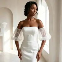 Elegant Pearl Over-sleeves for Women Detachable Sleeves Marriage Dress Accessories