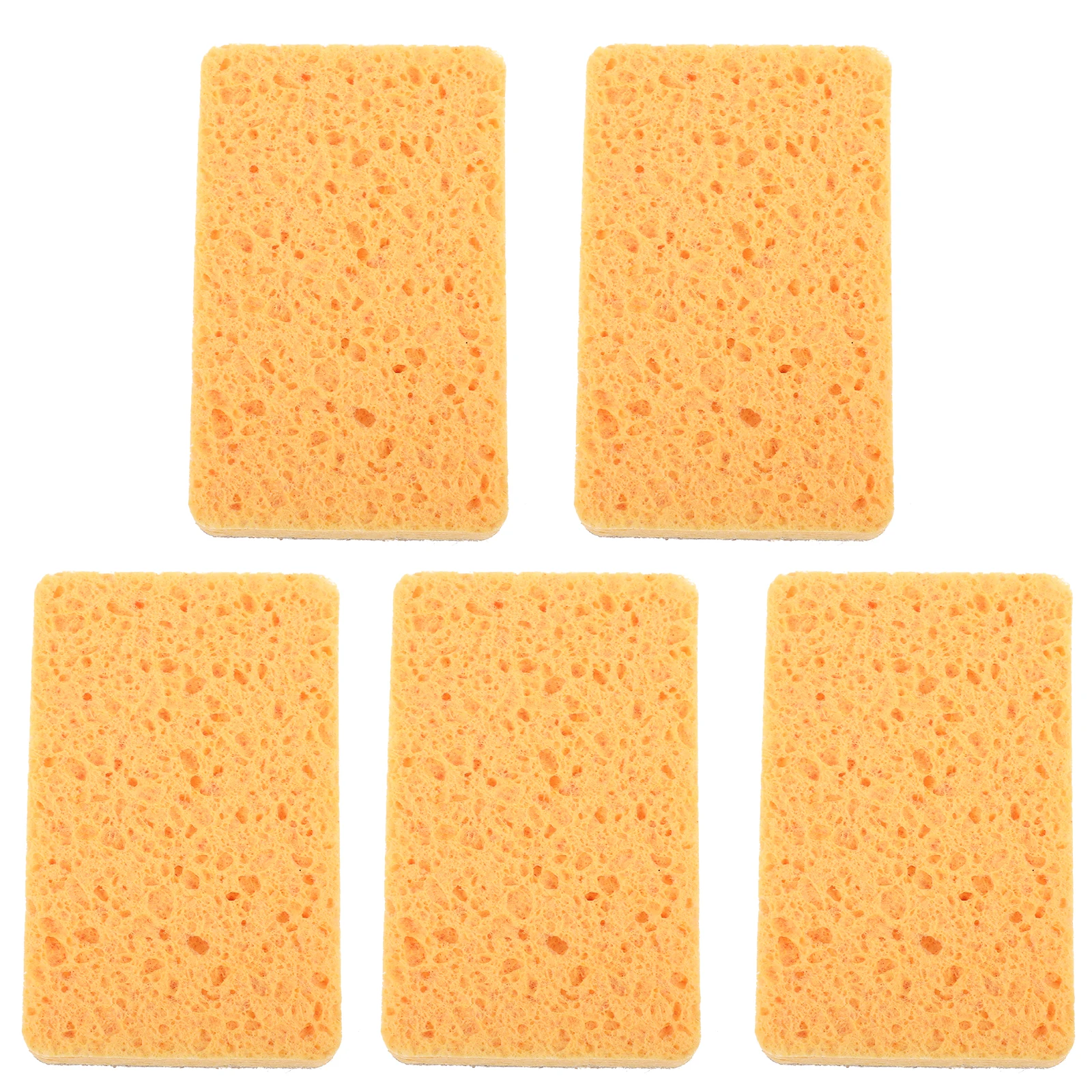 

5Pcs Wood Pulp Cotton Dish Sponge Heavy Duty Kitchen Scrub Multi Function Cleaning for Dishes Pots Pans Sink Super Absorbent