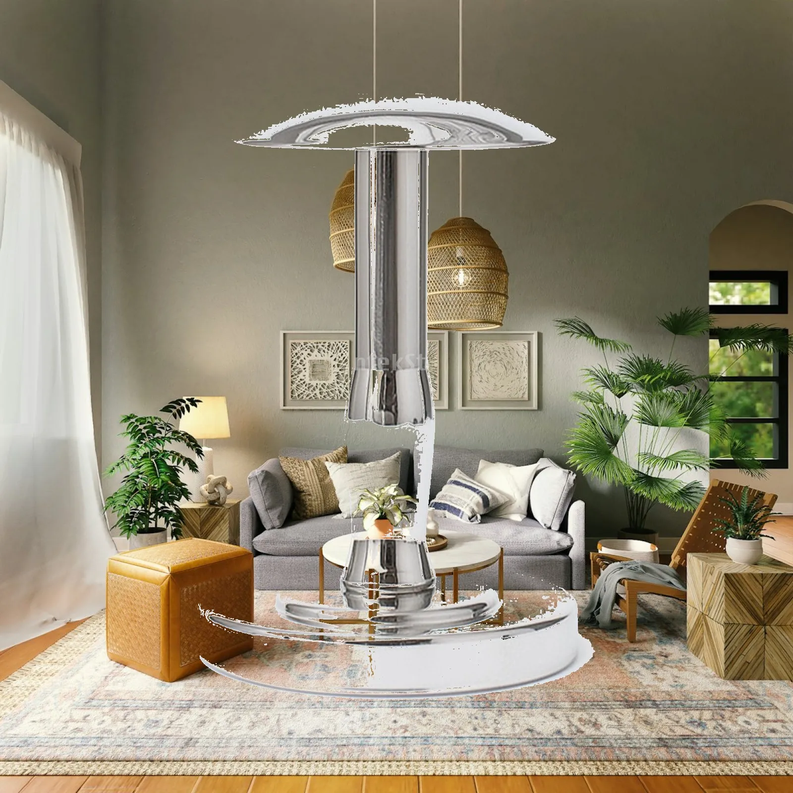 Freestanding Hat Stand for Maintaining Shape with Dome Top and Wide Base for Cap Display in Retail Counters and Home Closets