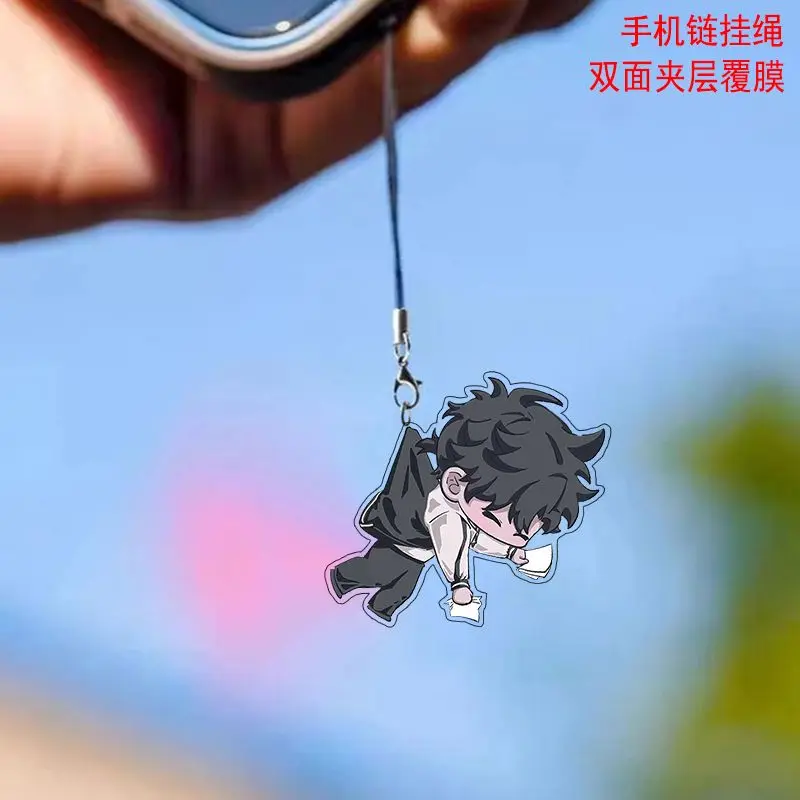 2PCS LINK CLICK Anime Lucas Charles Cute Creative Cartoon Versatile Bag Mobile Phone Decoration Exquisite Pendant Key lanyard