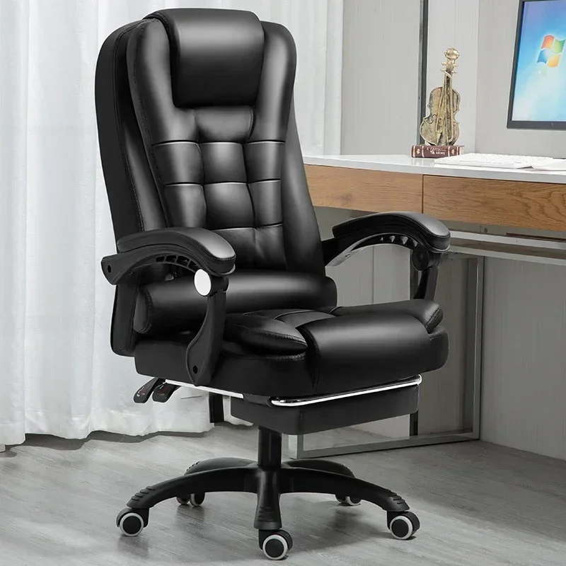 Rolling Luxury Office Chair Bedroom Gaming Nordic Ergonomic Office Chair High Back Recliner Silla De Oficina Salon Furniture