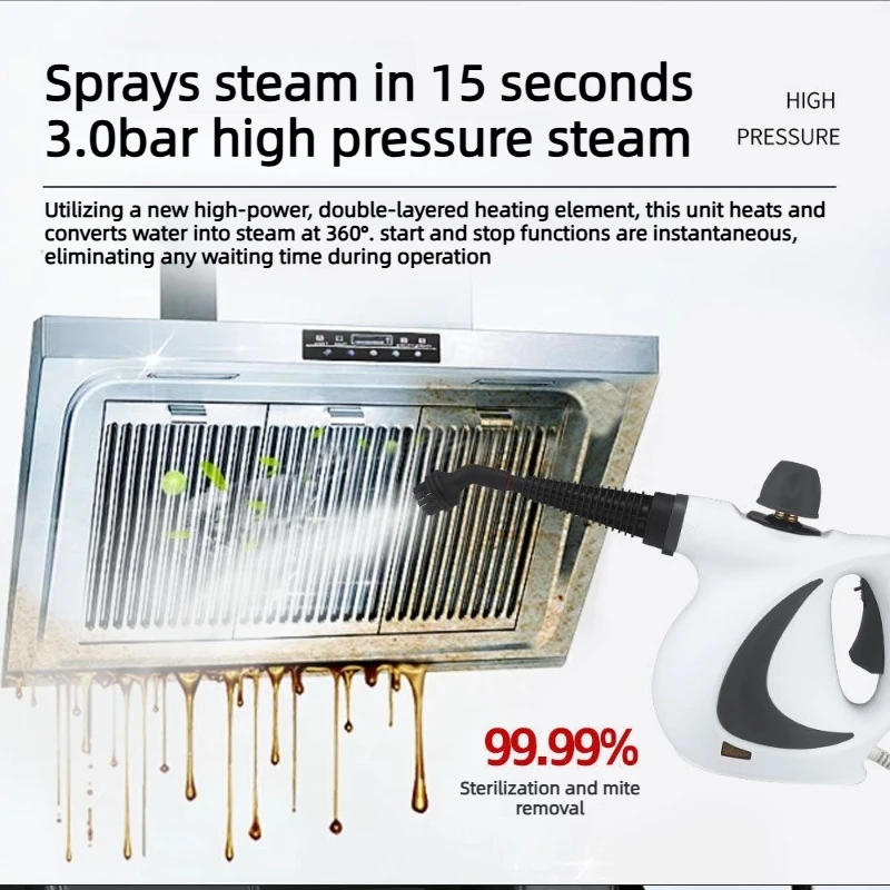 Multi Purpose 1050W High Temperature High Pressure Steam Cleaning Machine for Household Air Conditioner Kitchen Oil Stains