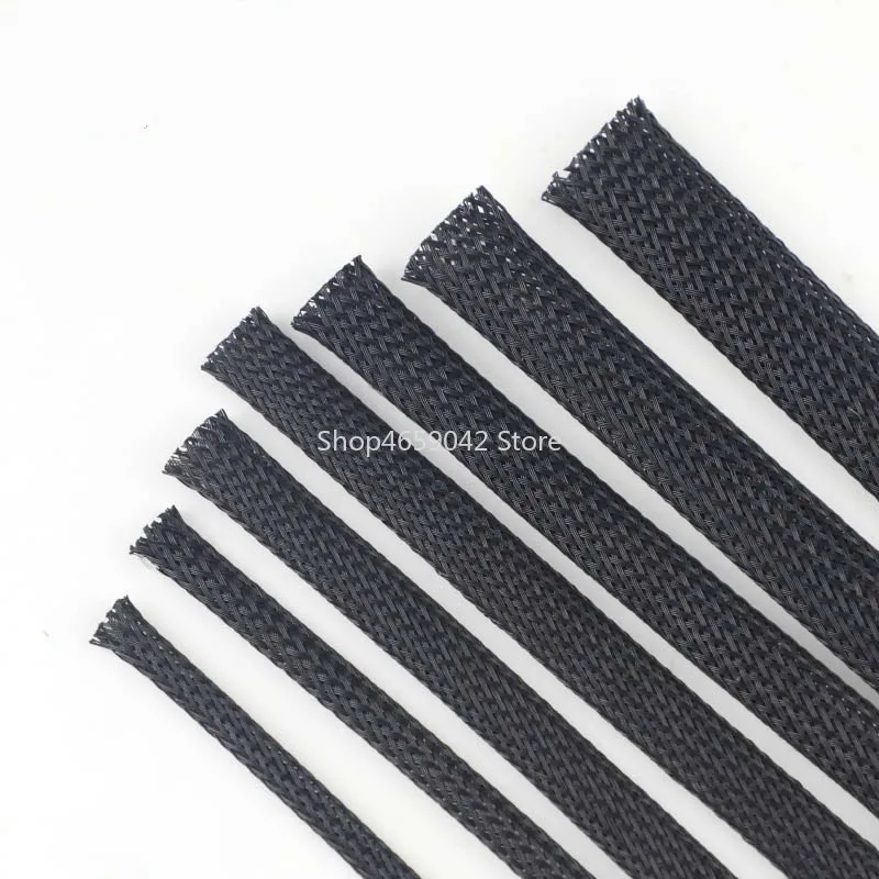 

5M Cable Sleeves 4/6/8/10/12mm Black Snakeskin Mesh Wire Protecting PET Nylon Cable Sleeve Wire Mesh Shock for Cable Sets