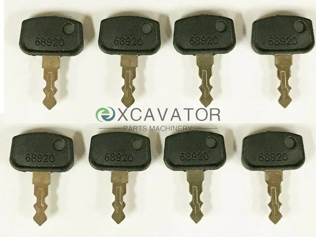 

8x Heavy Equipment Construction Key PL501-68920 For Kubota Compact Tractor