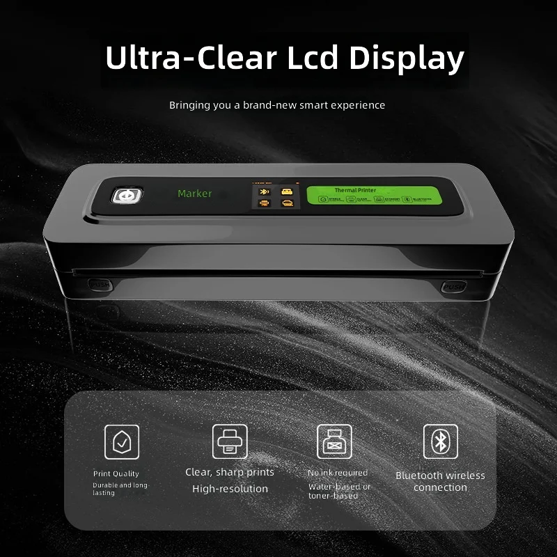 Mini Tattoo Wireless Bluetooth Thermal A4 Printer, Portable with Battery, Transfer Machine for Beauty, Photo Printing