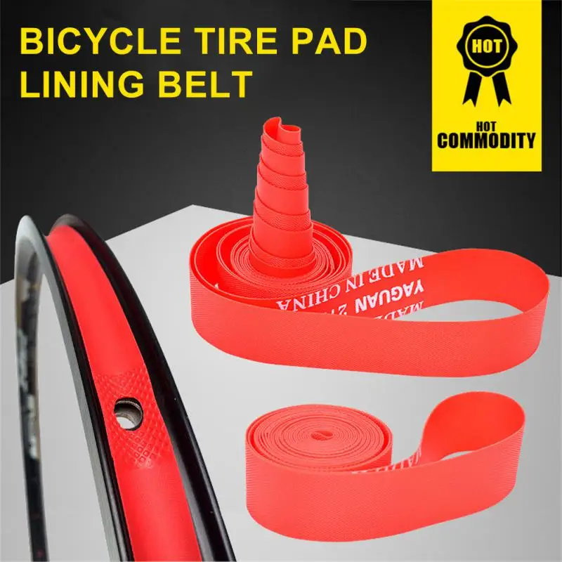 Tira de llanta de bicicleta, revestimiento de neumático, Protector de tubo interior, cinta de llanta de PVC para 700C 12 14 26 27,5 29 pulgadas, almohadilla de neumático antipuñaladas para bicicleta de montaña y carretera