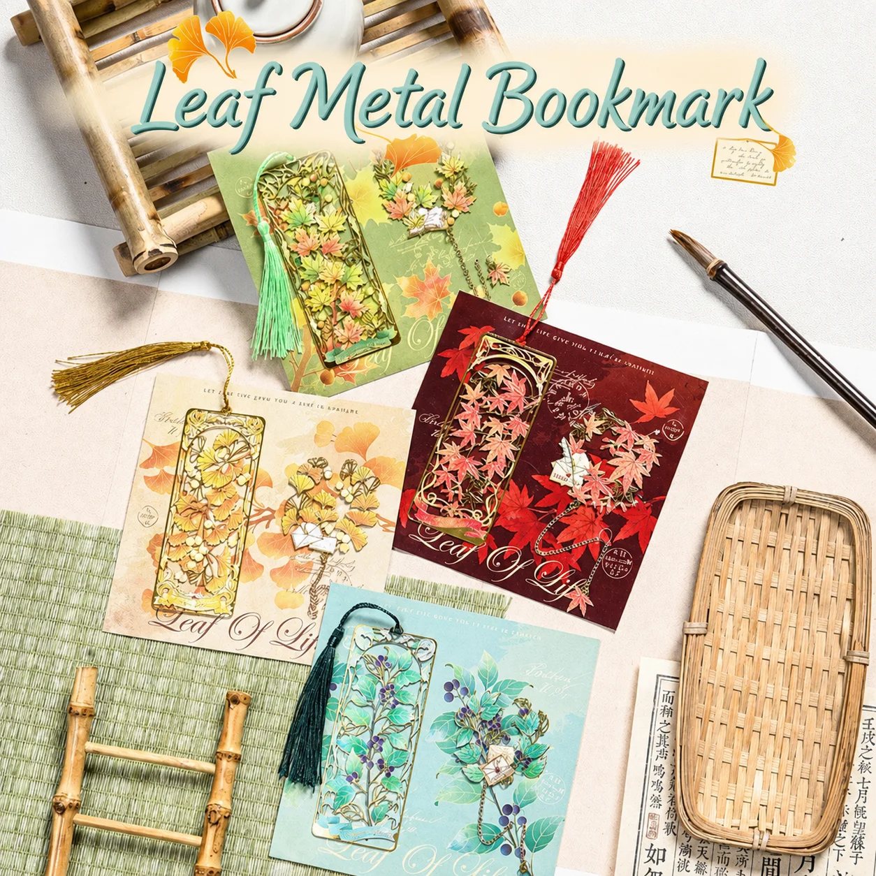 Chinese Bookmark Ornamental Metal Hollow Bookmark Gifting Bookmark Delicate Reading Accessory For Office School Reading Gift