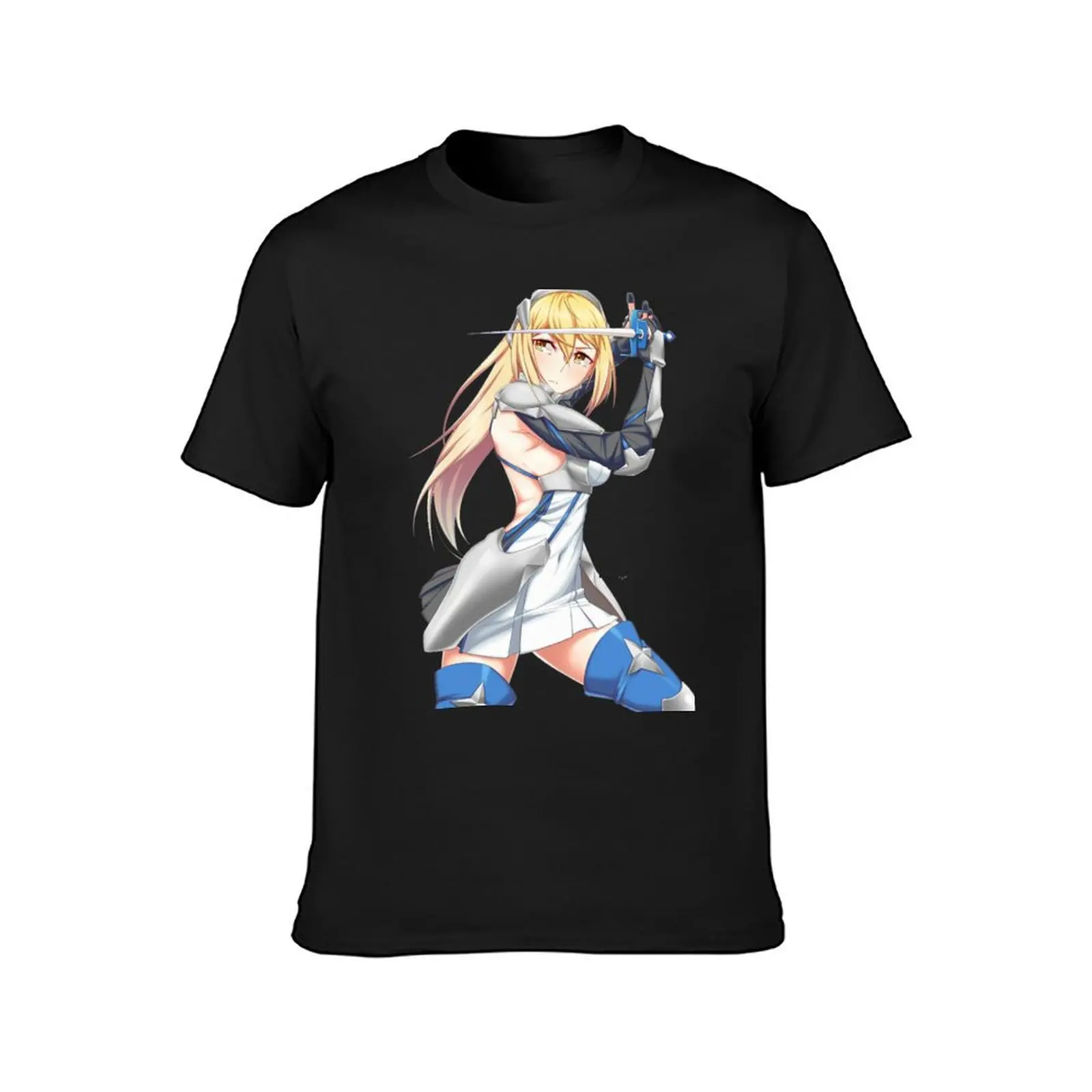 Aiz Battle Stance - DanMachi T-Shirt Blouse customizeds slim fit t shirts for men