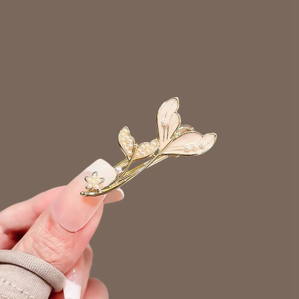 

Luxury Rhinestone Hairpins Women Girls New Trendy High Quality Fish Tail Pearl Hair Clips Fashion Hair Accessories