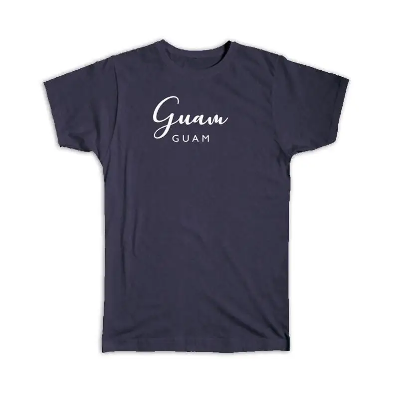 

Guam Cursive Typography Tropical Beach Travel Souvenir T shirt