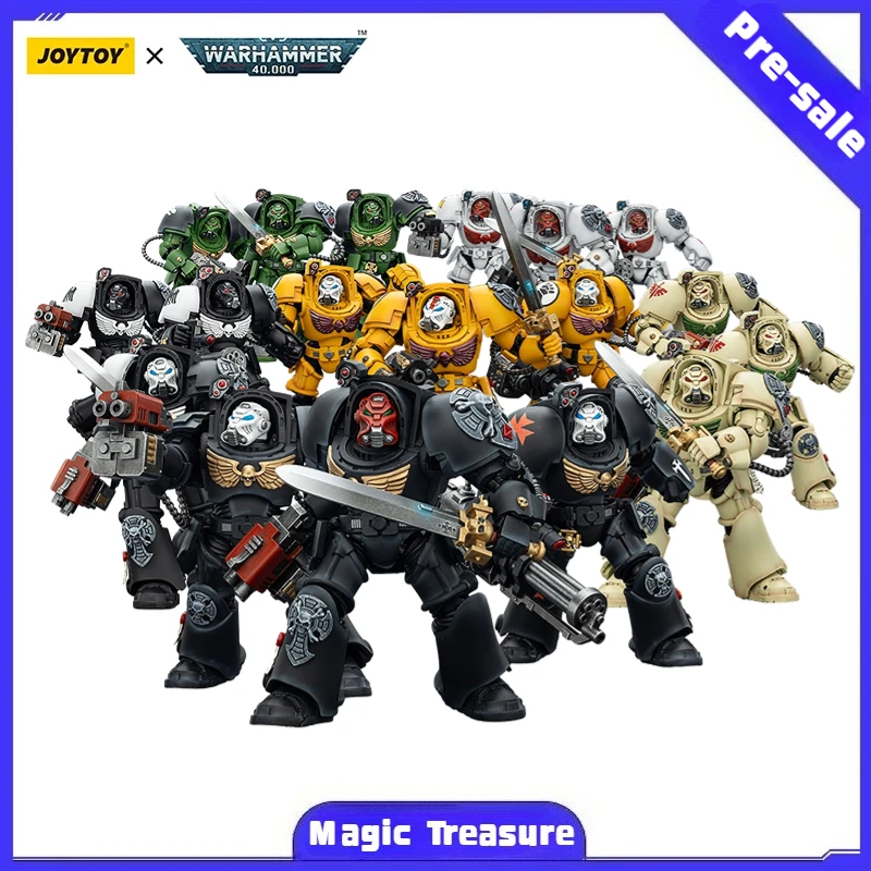 

【MT】Pre-sale JOYTOY Warhammer 40K Black Templars Dark Angels Imperial Fists White Scars Salamanders Raven Guard 3PCS 1/18