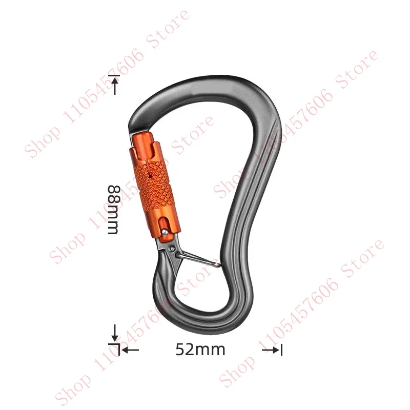 Aluminum Alloy Spring Snap Carabiner Quick Link Lock Ring Hook, Multifunctional D-Ring Clip FOR Outdoor Climbing Rigging Camping