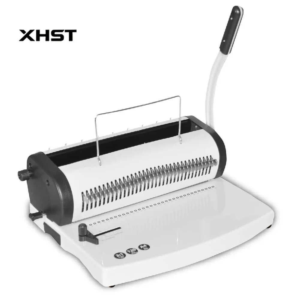 

SG-T619 3:1 34-луночная ручная машина для переплета проволокой, для тетрадей и книг