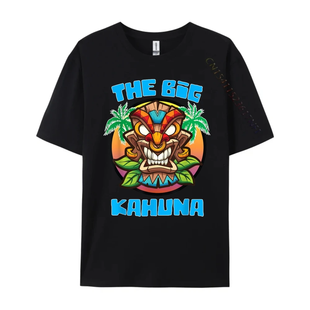 Tiki Big Kahuna Funny Hawaiian Fathers Day Vacation Tropical Plain Shirt Eco-friendly and Healthy Funny Shirt