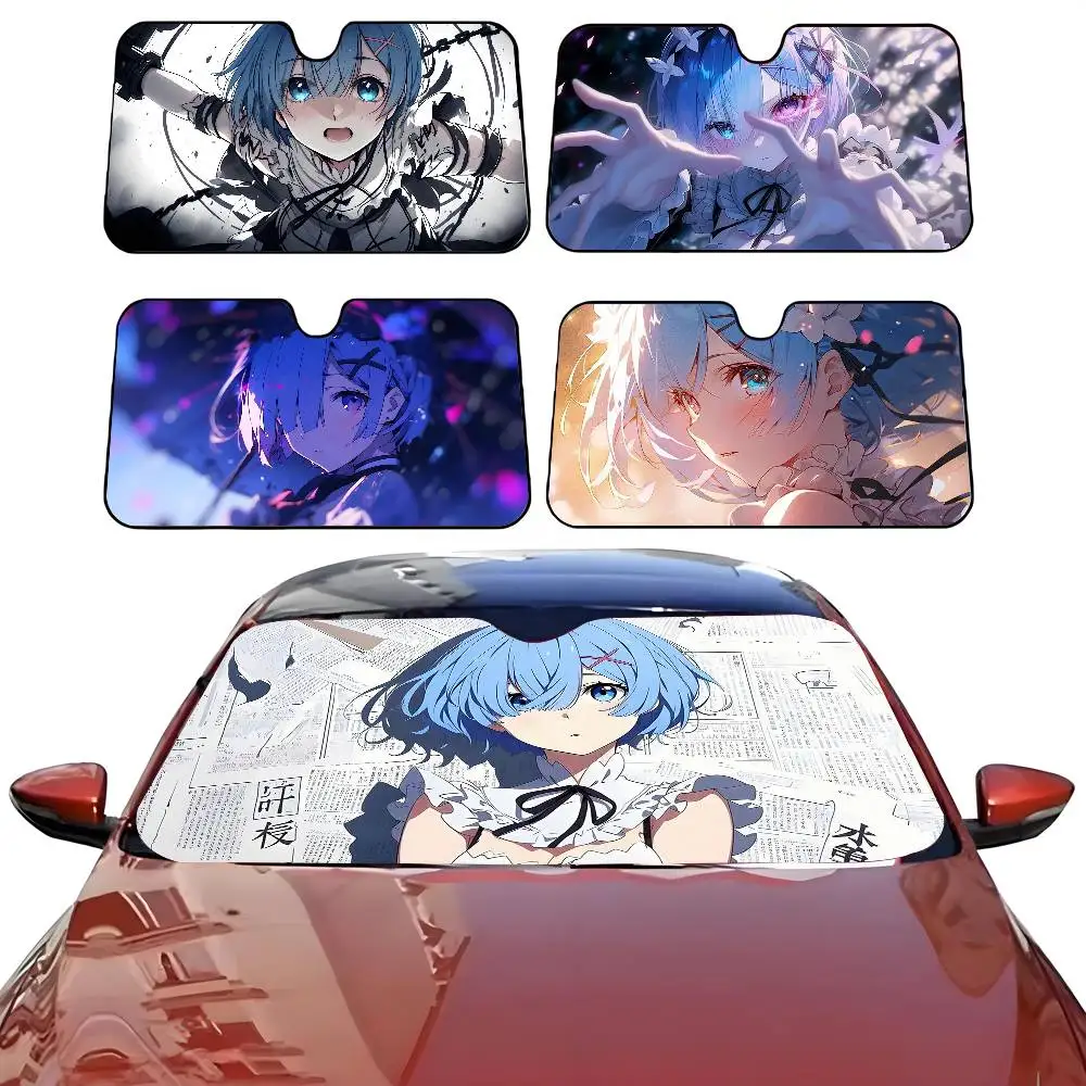 

ReZERO Starting Life in Another World REM CarSunShade Windshield Anti-UV Protection FrontSunShade Protector for Vehicle Interior