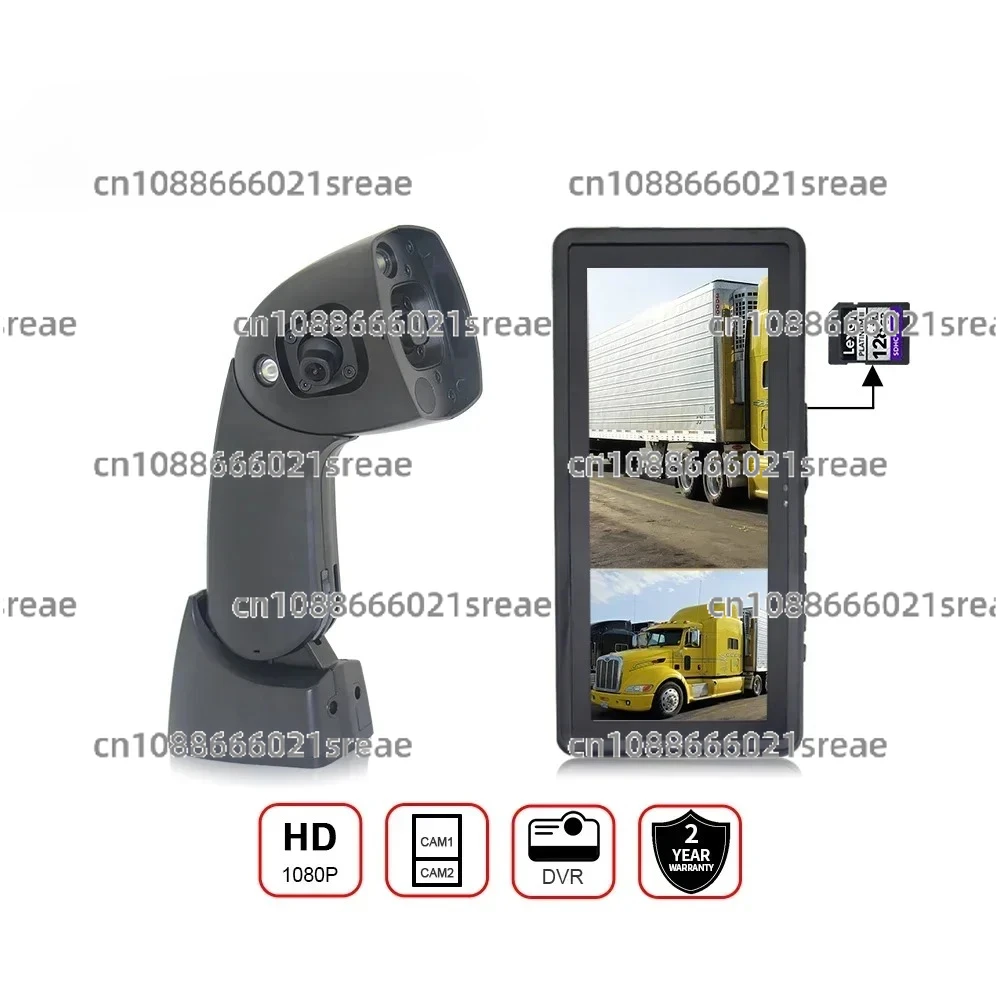 

12.3 Inch IPS Split Screen 1080P Bus Truck Camera Reverse Monitor DVR Side View Mirror Truck Camera System With Long Arm Camera