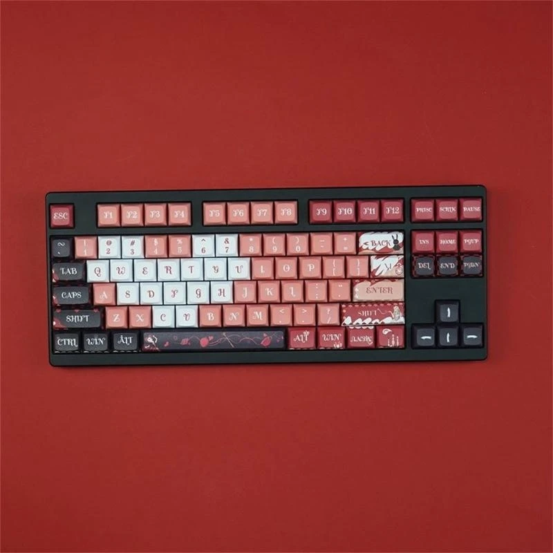 130 Keys Keycaps XDA Profile Cartoon Girl Keycaps PBT DyeSublimation Mechanical