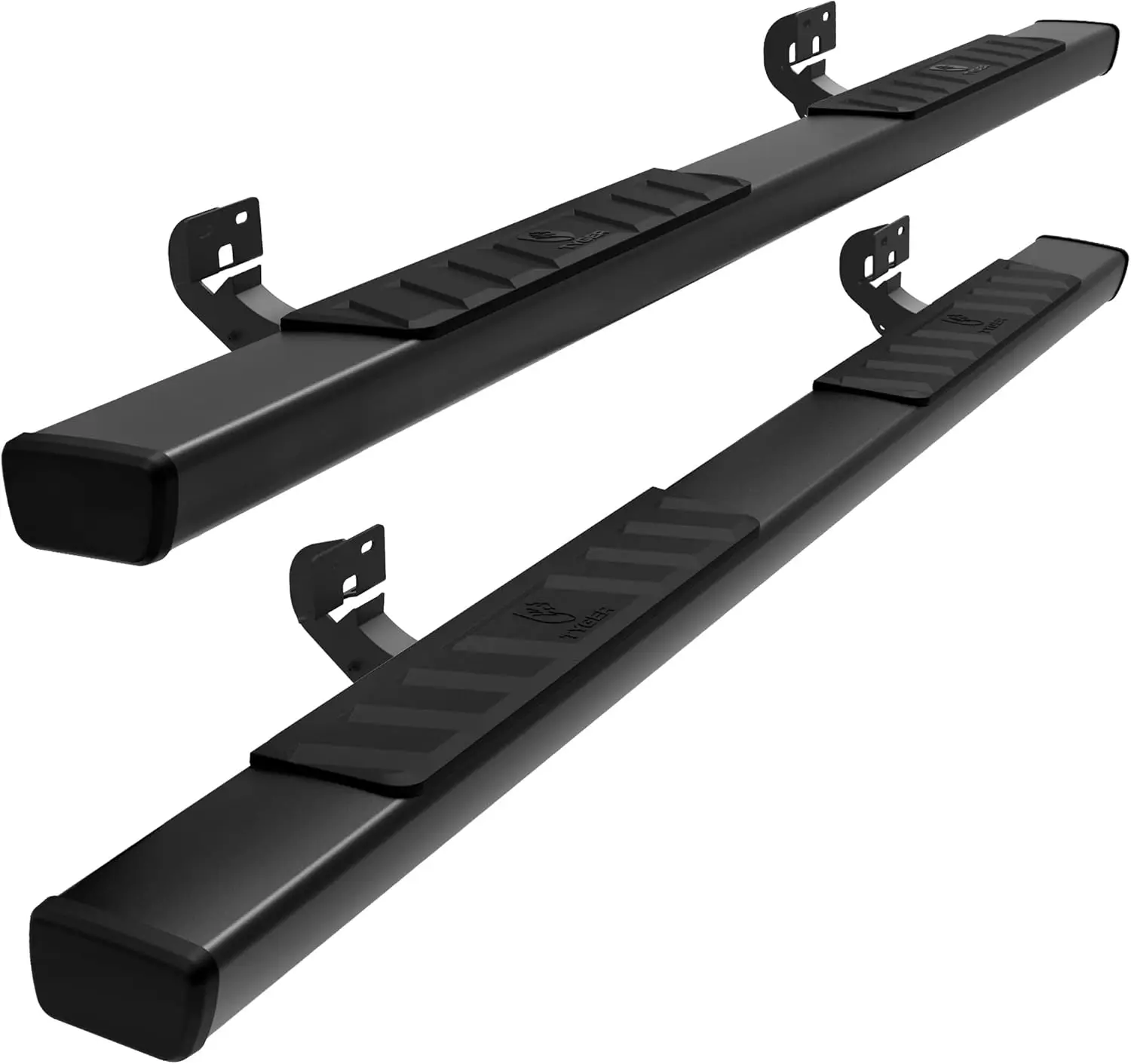 

TG-RS2F40088 Riser 4inch Black Side Step Nerf Bars Compatible with 09-14 Ford F150 SuperCab