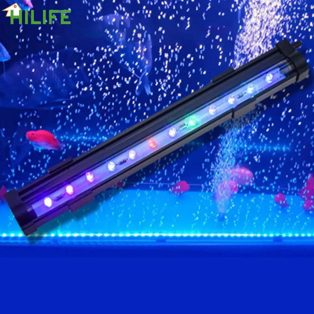 Langsamer Blitz wasserdicht Aquarium Dekor Beleuchtung Lampe Aquarium Lichtst reifen LED Blase Licht