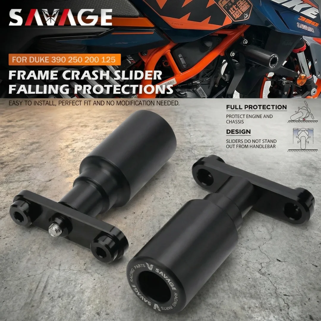 

Защита от столкновений слайдера рамы SAVAGE для DUKE 390/250/200/125 — защита двигателя мотоцикла и обтекателя