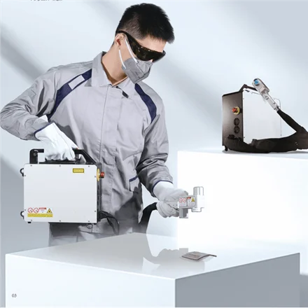 l Paint Rust Removal on Stone Stainless Steel Metal Mini Portable Fiber Cleaning Machine Only 8kgs for Oi