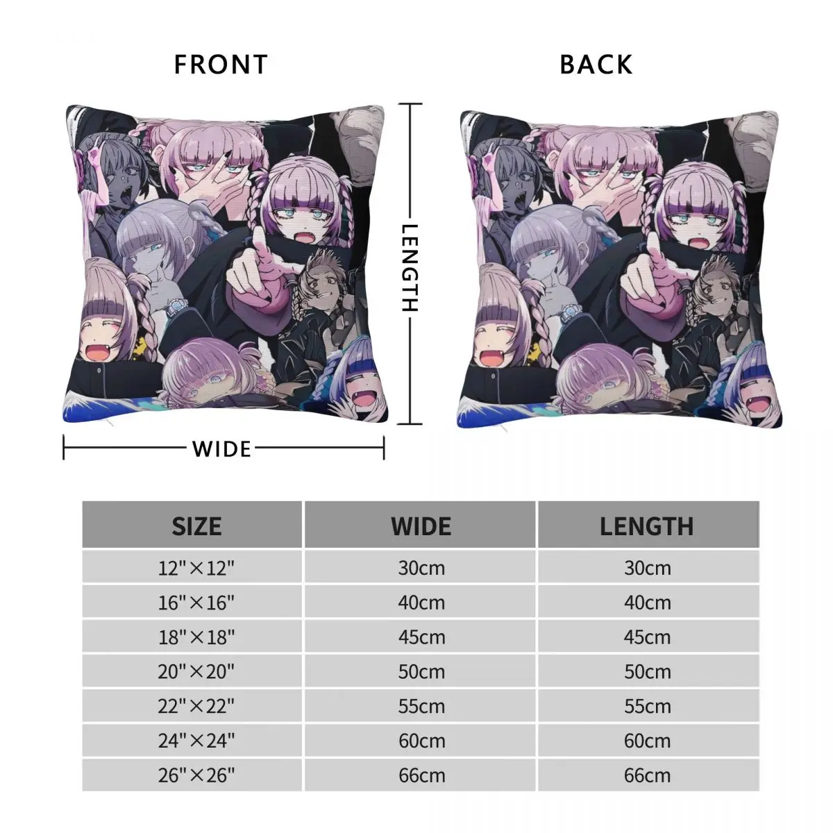 Call Of The Night Kawaii Pillow Cover Novelty Pillow Case For Office Car Home Cushion Cover Polyester Pattern Pillowcases Gift