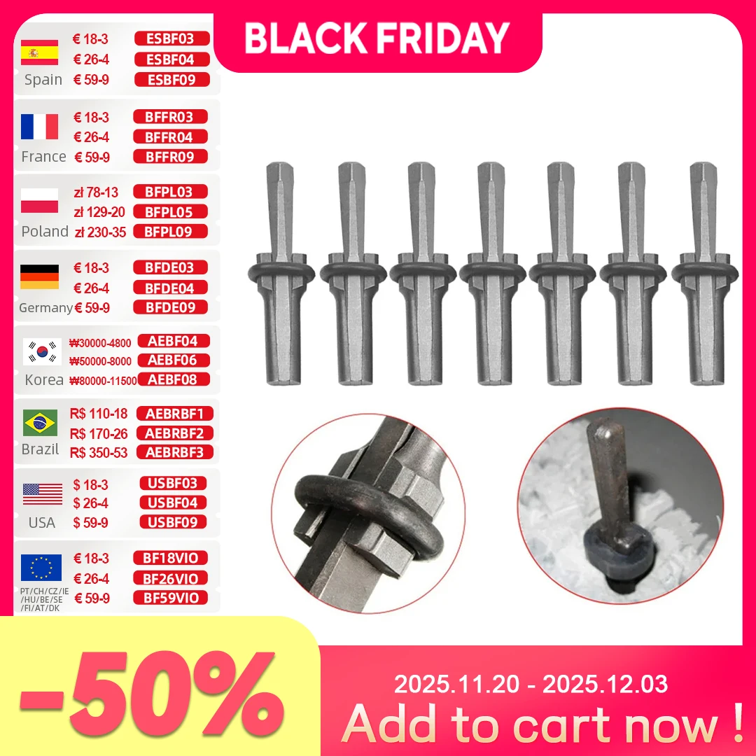 

ALSLOME 7pcs New Stone Splitter 9/16" Metal Plug Wedges and Feathers Shims Concrete Rock Splitters Hand Tool HT2081