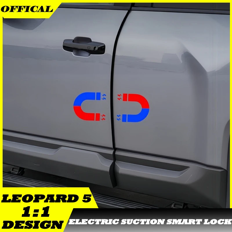 Auto Smart Silent Electric Suction Door Upgrade Parts Fit for BYD Leopard 5 Modified Car Four-door Electric Suction Smart Lock