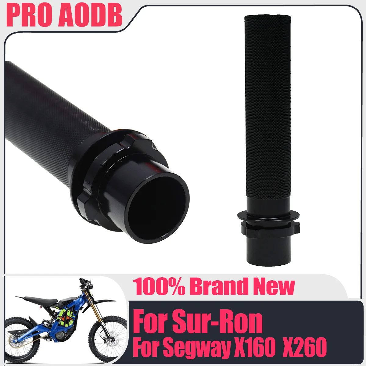 Aluminum Motocross Throttle Tube Handle Twist Grip Accelerator For Segway X260 X160 For Surron SurRon Lightbee Light Bee X S L1E