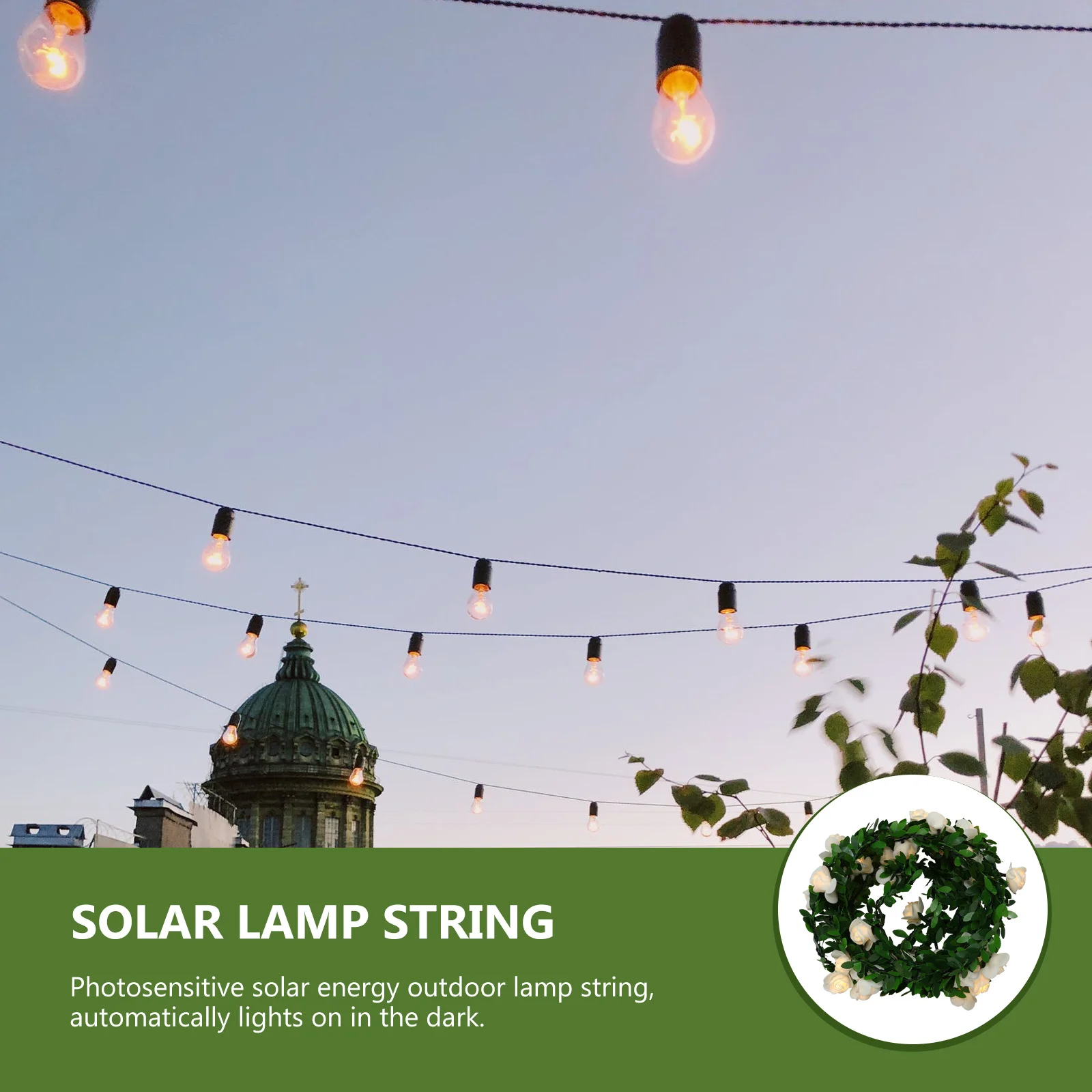 Solar Led Lichtslingers Outdoor Decoratieve Waterdichte Tuinlamp Voor Yard Party Kerst Bruiloft Decoratie