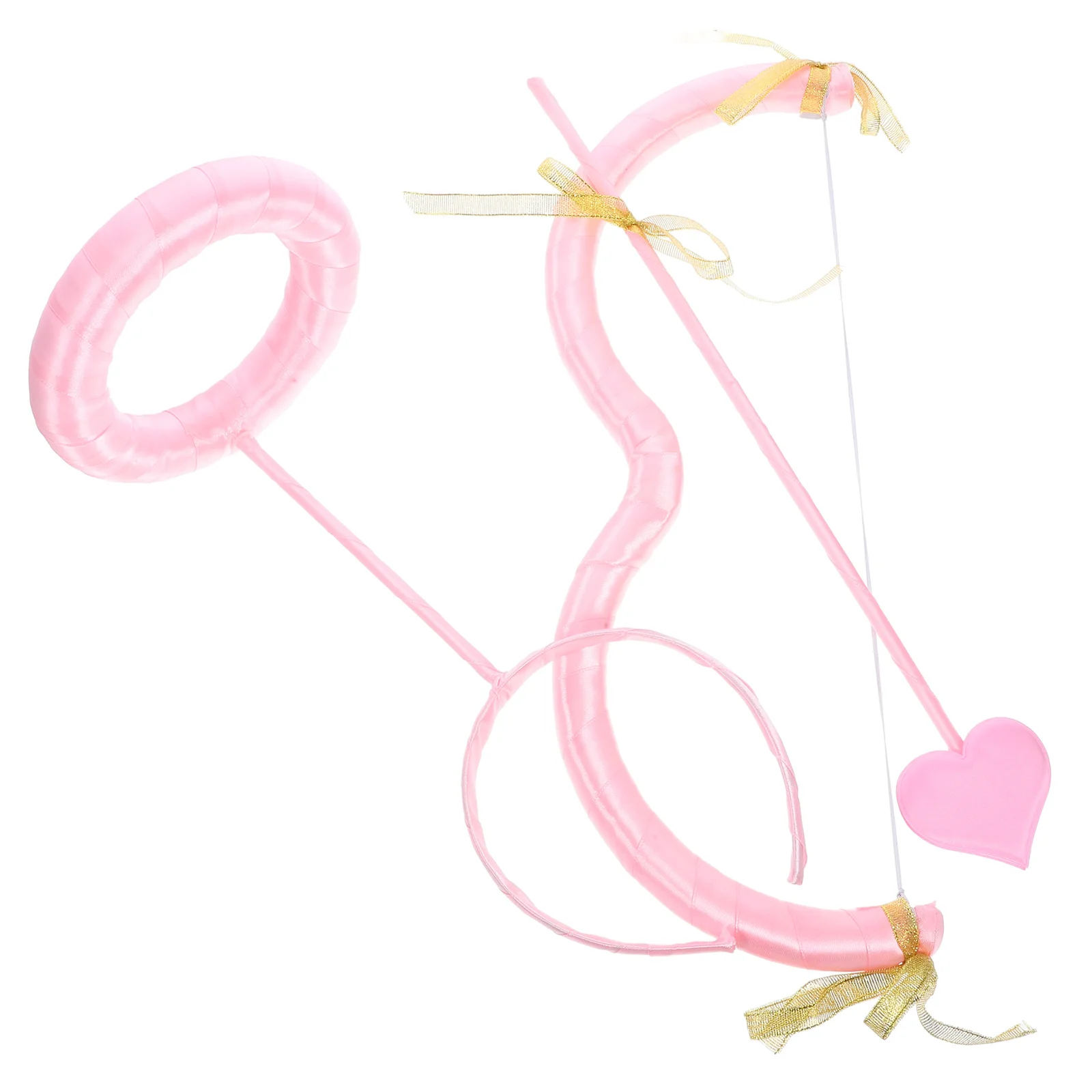 

1 Set Angel Headband Cute Cupid Bow Arrow Decorative Cosplay Party Costume Props Valentine Gift For Girls Hair Styling
