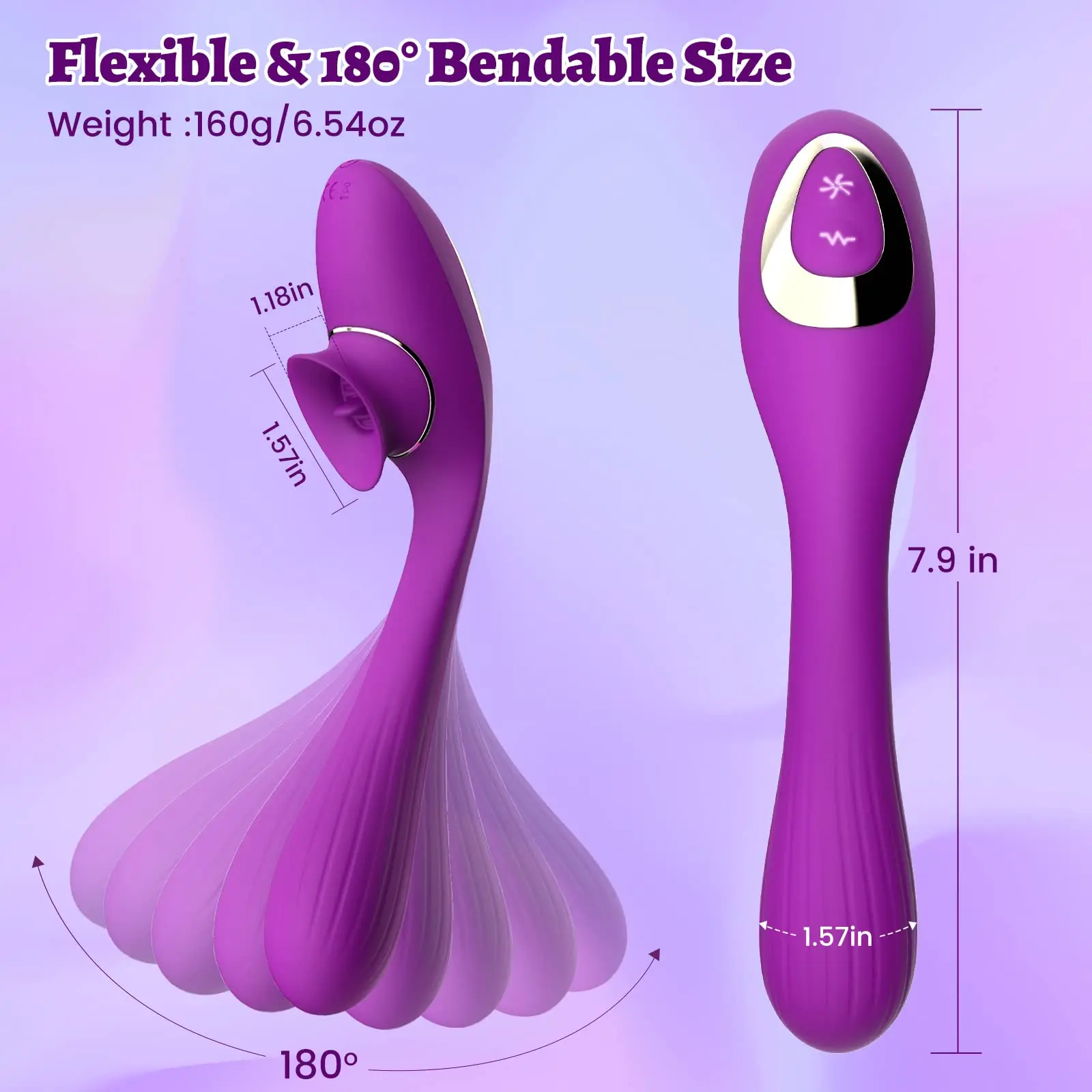 Pieghevole clitoride leccare succhiare vibratori per le donne clitoride stimolatore clitoride ventosa Dildo giocattoli del sesso merci per adulti 18