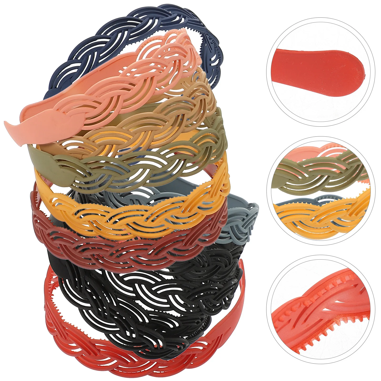 

12Pcs Women Headbands Anti-Slip Teeth Design Lightweight Comfortable for Makeup Exercise Head Bands for Women's Hair