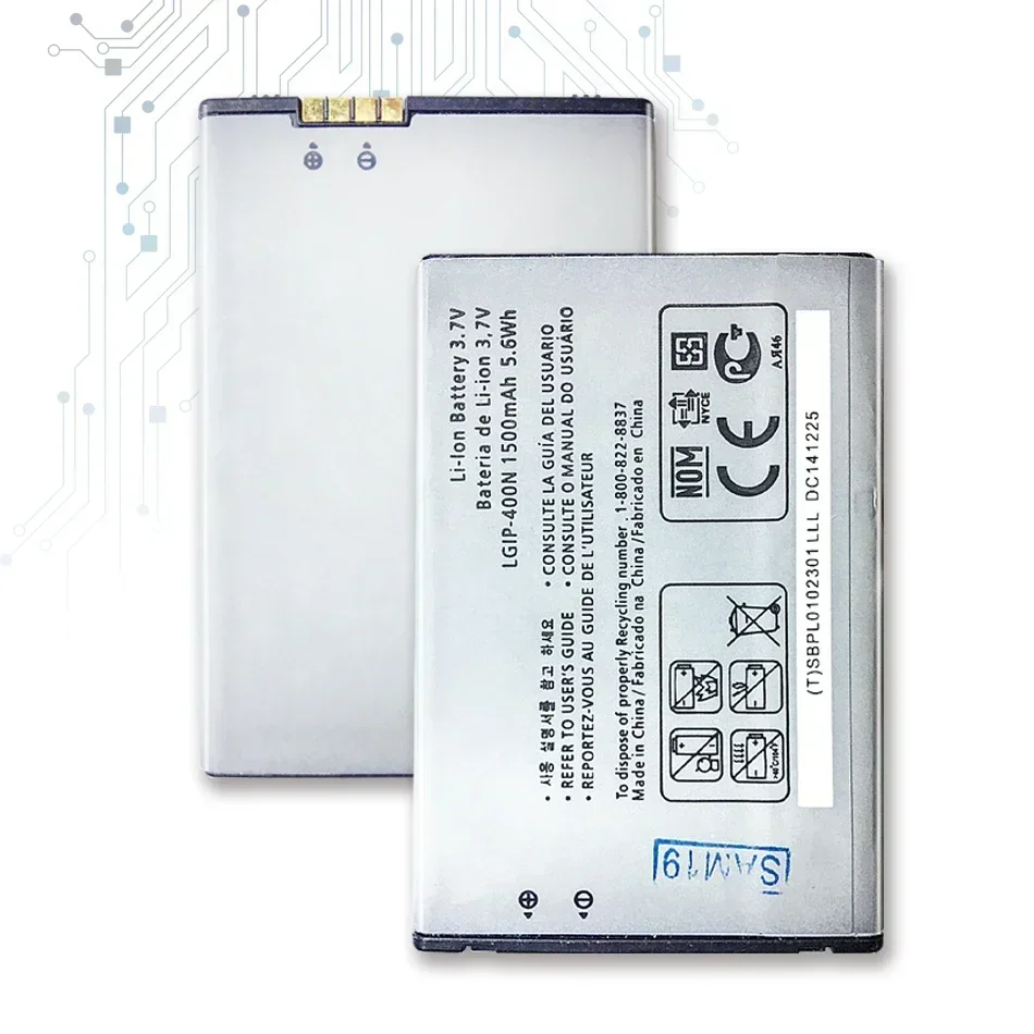 Сменный аккумулятор LGIP-400N для LG OPTIMUS M/C/U/V/T/S/1 VM670 LS670 MS690 P503 P500 P520 P505 P509 LGIP 400N Bateria