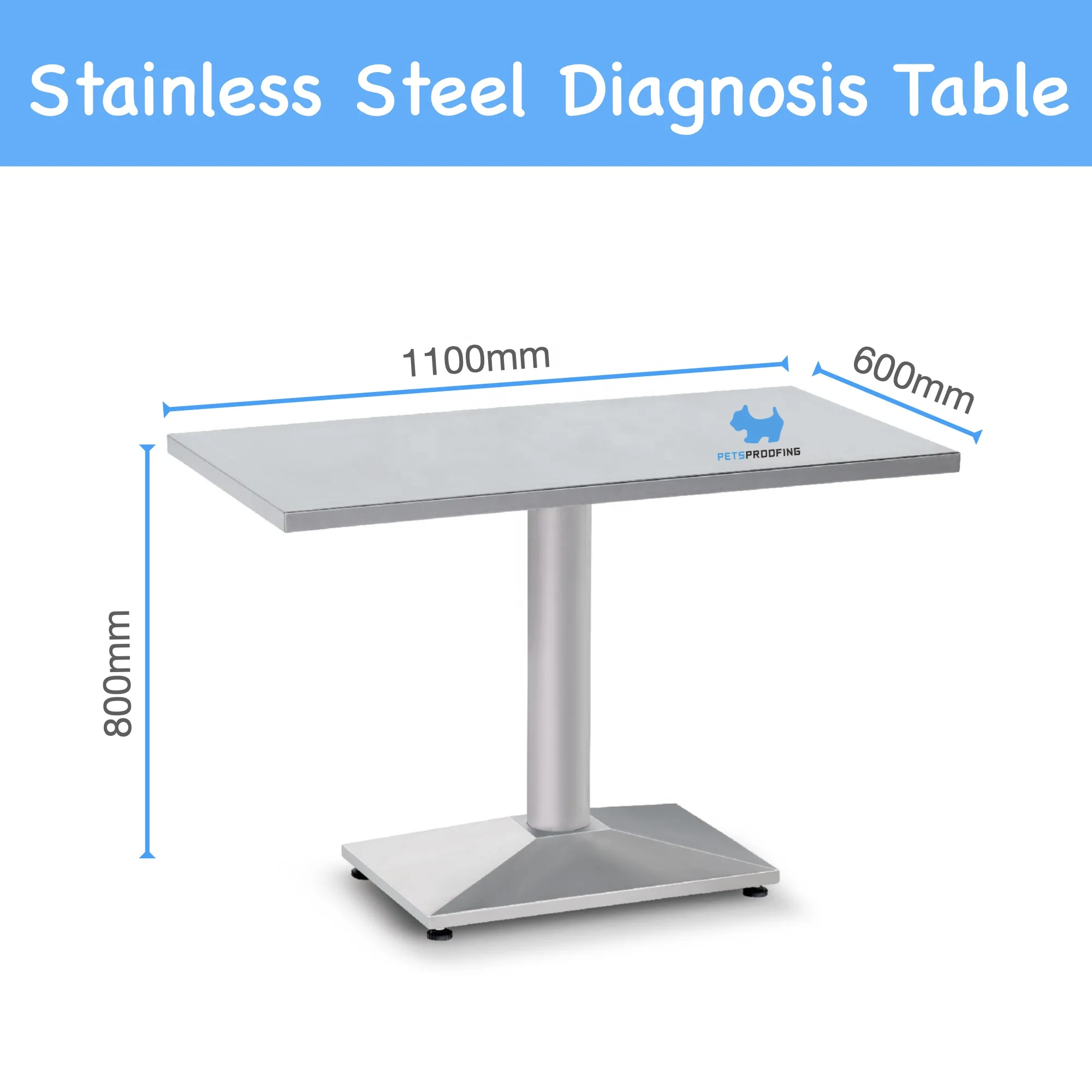 Stainless Steel Operating Treatment Table for Pet Dogs Veterinary Instrument Surgical Disposal Animal on Sale