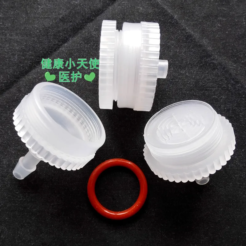 Detachable filter, replaceable filter material filter head 25MM gas liquid filter  10pcs