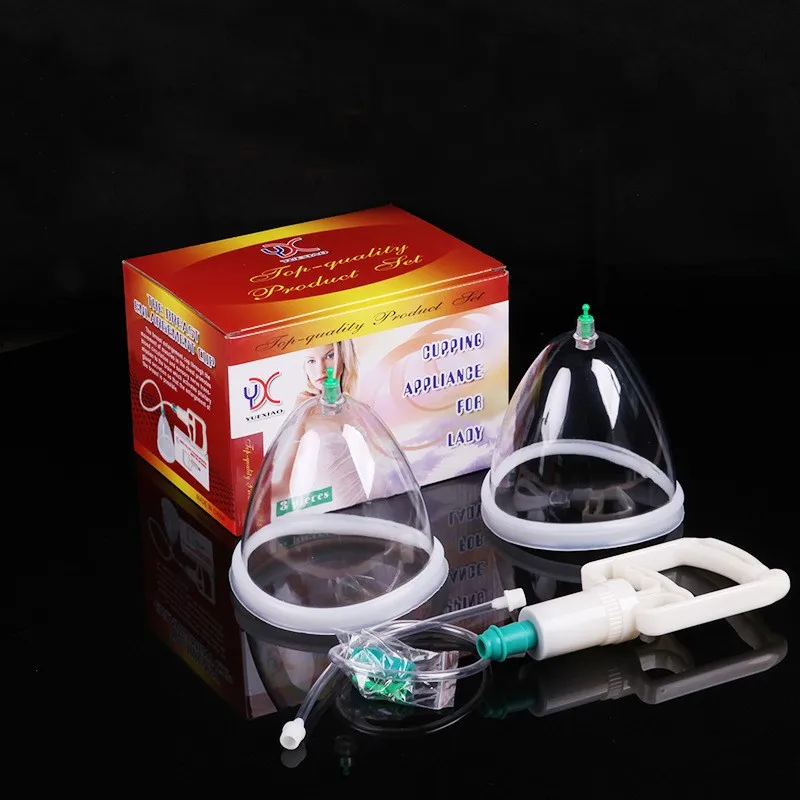 1Set Breast Enlargement Pump Pressure Therapy Presotherapy Instrument Chest Vacuum Cupping Body Massager Breast Amplifier