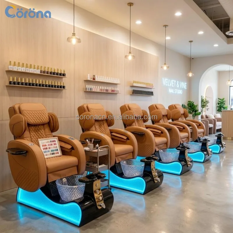

Electric Foot Massage Chair Massage Pedicure Chair Spa Chair For Beauty Salon With Foot Bath