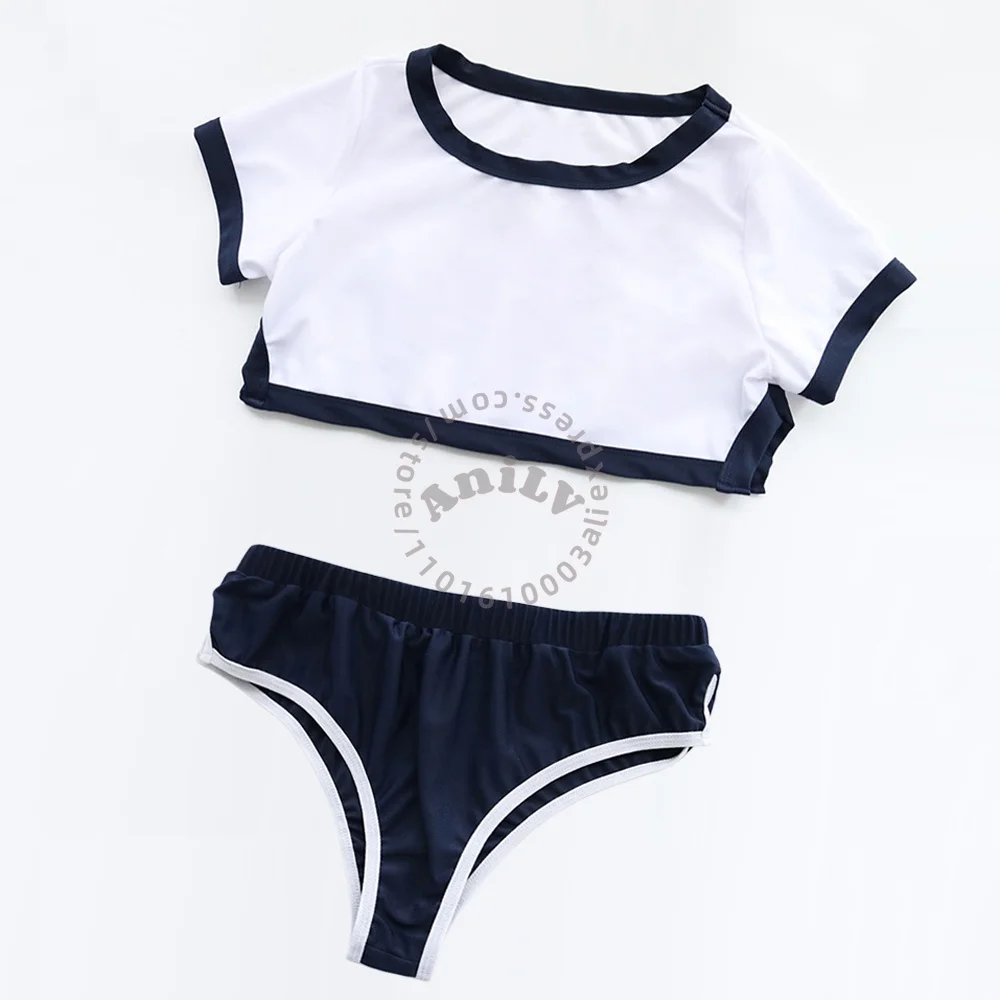 

AniLV Japanese Anime Student School Uniform Sexy Lingerie Short Gymnastics Temptation Pajamas Erotic Outfit Cosplay Costumes