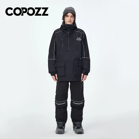 COPOZZ Водонепроницаемый утепленный лыжный костюм мужской