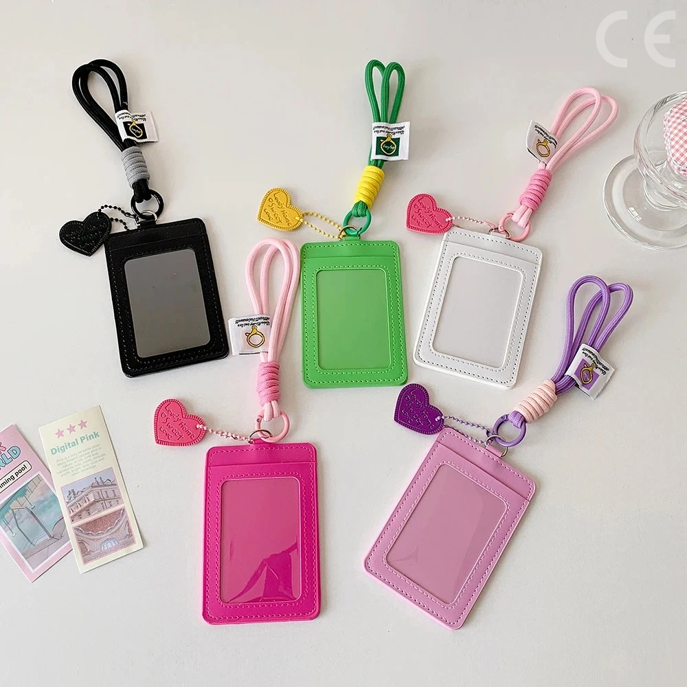 Kpop Photocard Holder Credit ID Card Protective Case Photo Display Holder Bag Pendant Keychain
