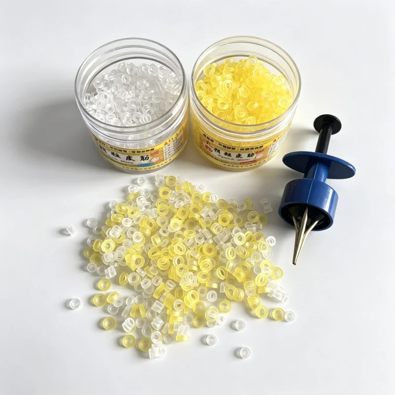 Köder Elastische Gummiringe Wurmköder-Clip Angeln Handgebunden mit Granularen Gummibändern Pellet-Köder-Binde-Werkzeuge – Detail 11