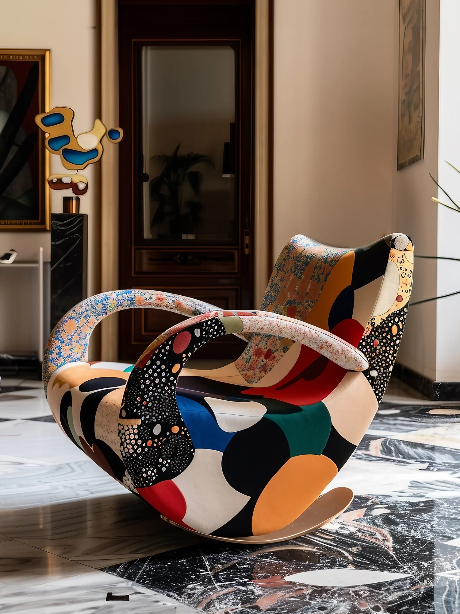 Dopamine Rocking Chair Leisure Chair Creative Furniture